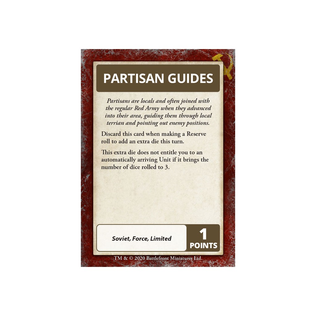 Flames of War - Bagration: Soviet Command Cards
