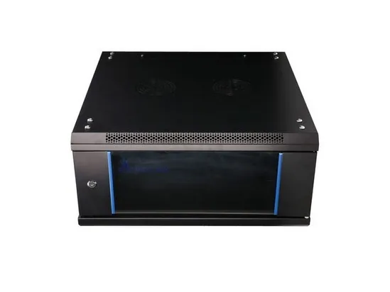 Extralink - Rack kabinet - 600x600 mm - vægmonterbar - sort - 4U - 19