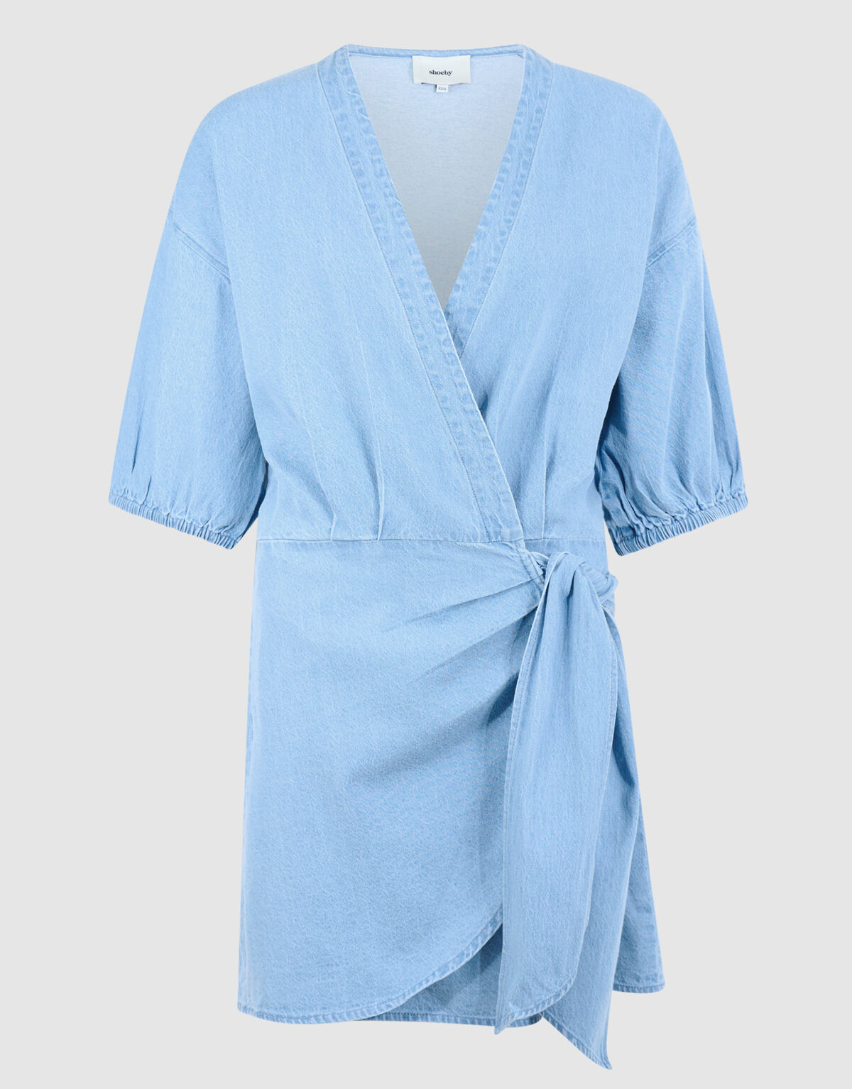 Mini Denim Wikkeljurk Blauw
