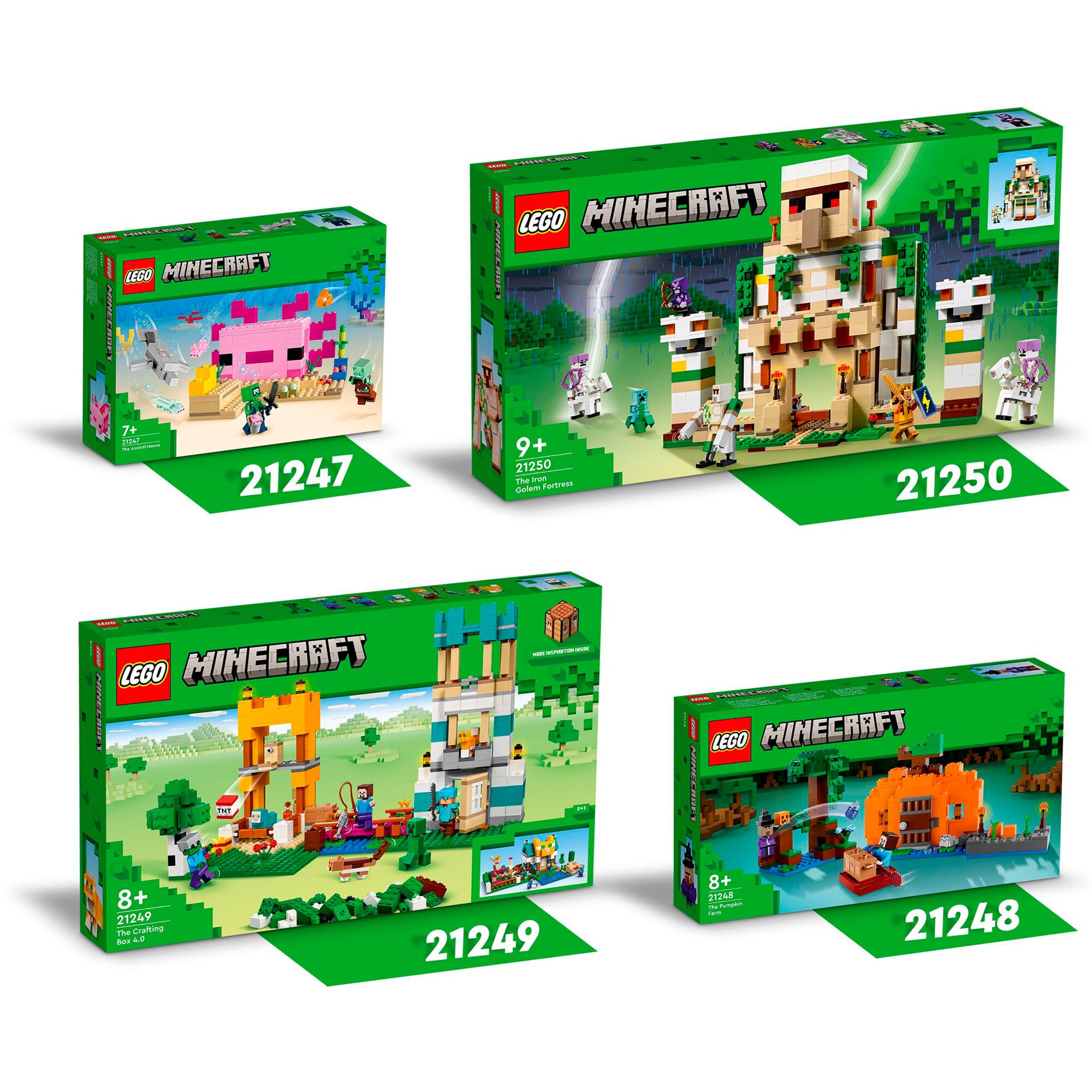 LEGO Konstruktionsspielzeug Minecraft Das Axolotl-Haus