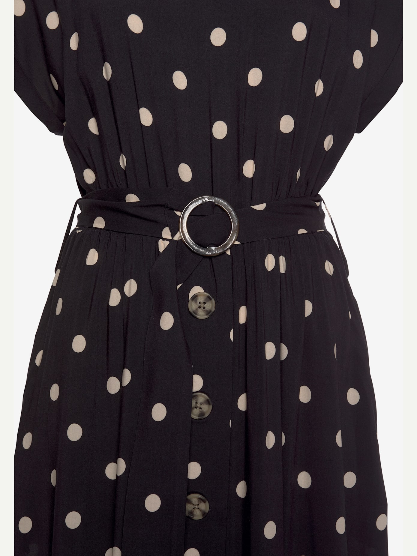 Robe mi-longue encolure haute