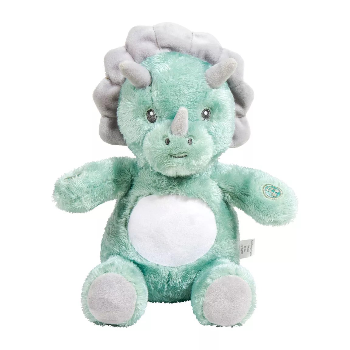 Peluche veilleuse et musicale bébé Dino Verte