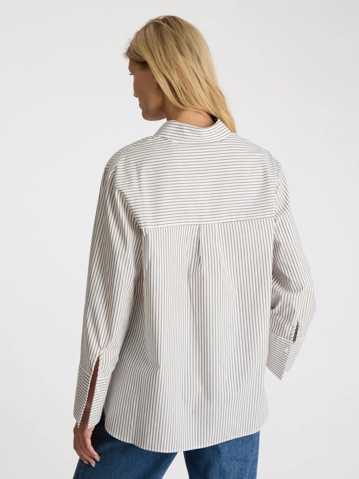 Neo Noir Dita Stripe Shirt brown