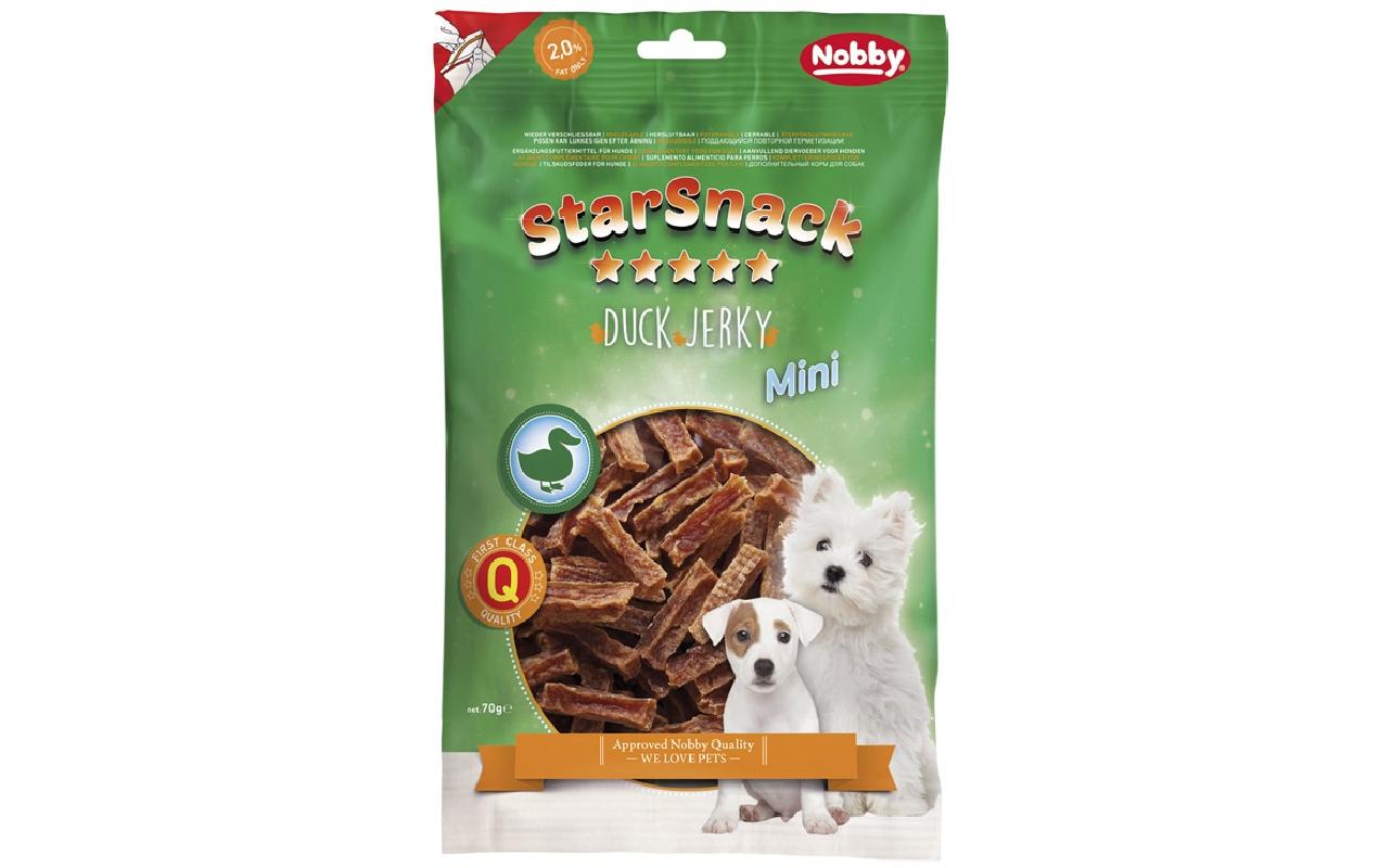 Leckerli StarSnack Mini Duck Jerky, 70 gHundesnack für Zwischendurch