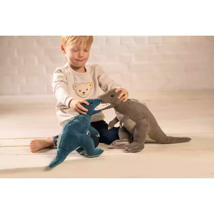 Steiff T-Rex Dino Thaisen Türkis, 35 cm