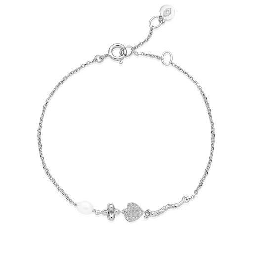 Izabel Camille Romance Armbånd, Silver, 16-19 cm