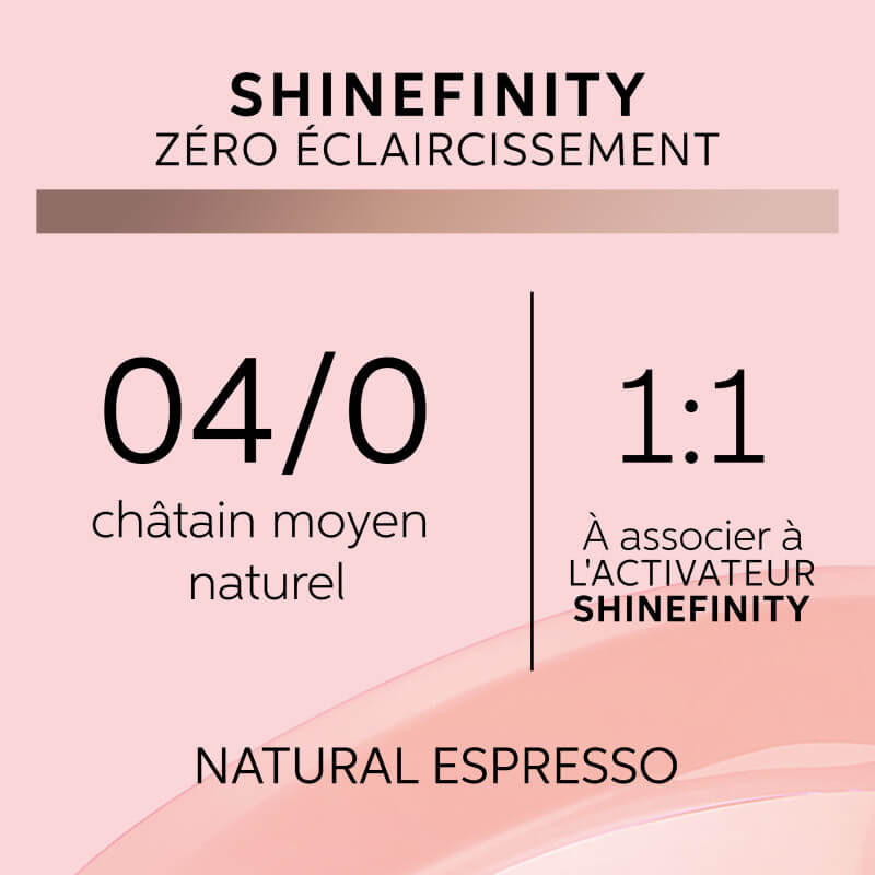 Coloration gloss Shinefinity 04/0 natural expresso Wella 60ML