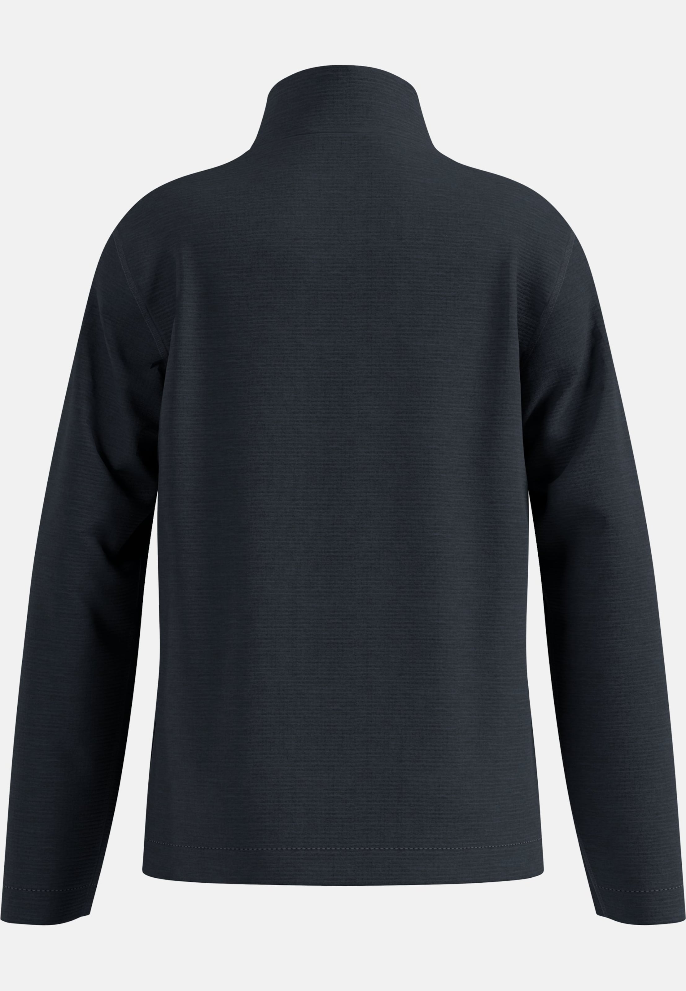 Essentials Multisport Mid Layer für Kinder aus Grid-Fleece mit Halbreissverschluss in black melange