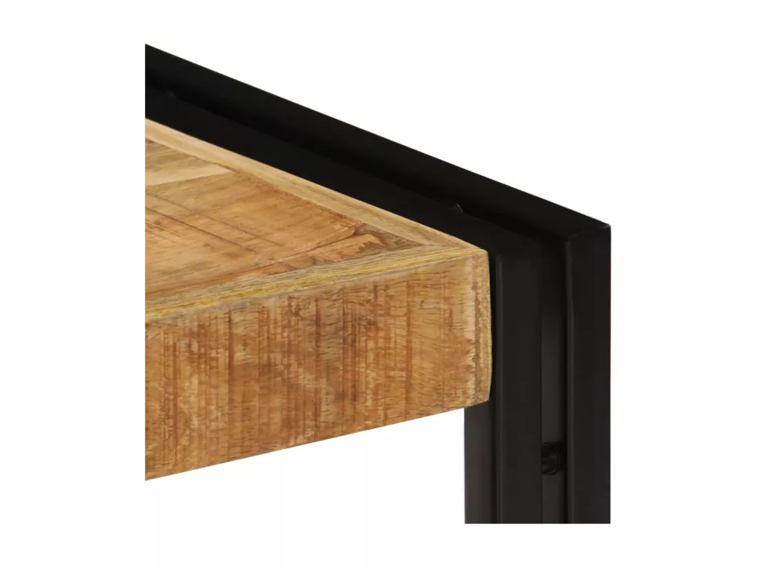 Meuble TV 90 x 30 x 40 cm Bois de manguier massif