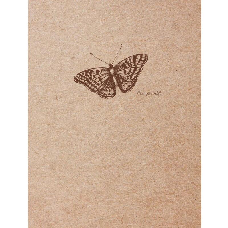 Flying Spirit carnet cousu 60F 16x21cm 90g - Kraft brun