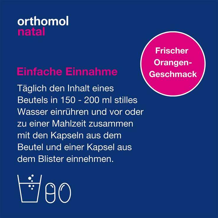 Orthomol Natal 30 Beutel Granulat / Kapseln Kombipackung, 1 St