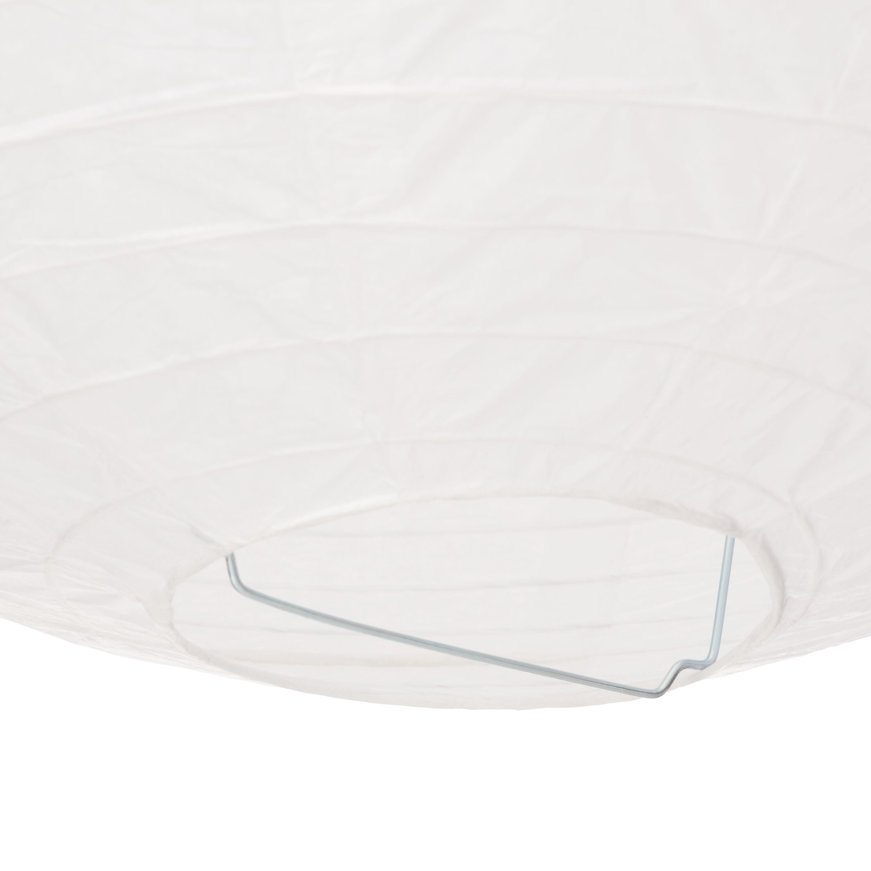 CHINA II Papierschirm - Weiss / B: 50.0 cm x T: 50.0 cm x H: 48.0 cm