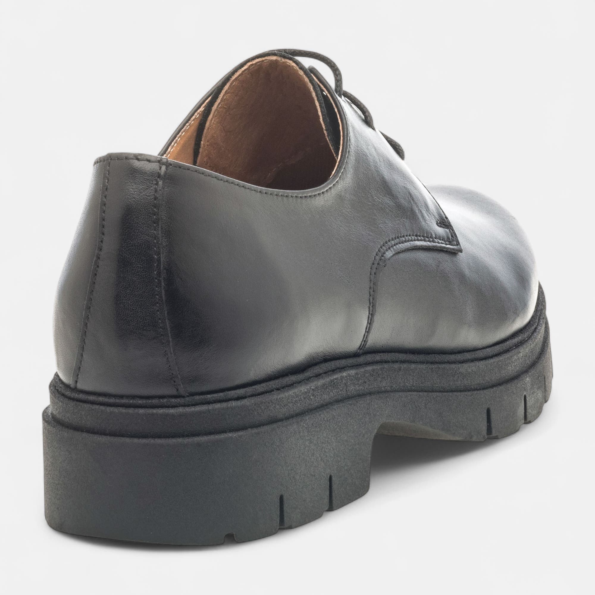 Derbies Femme en cuir noir