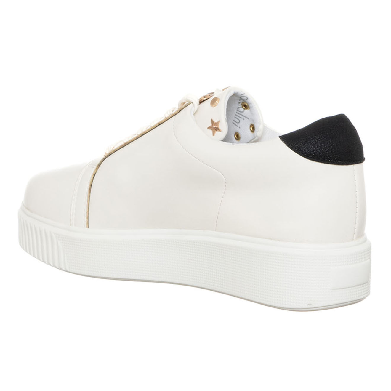 Tua By Braccialini Sneakers en Cuir Riga blanc/noir