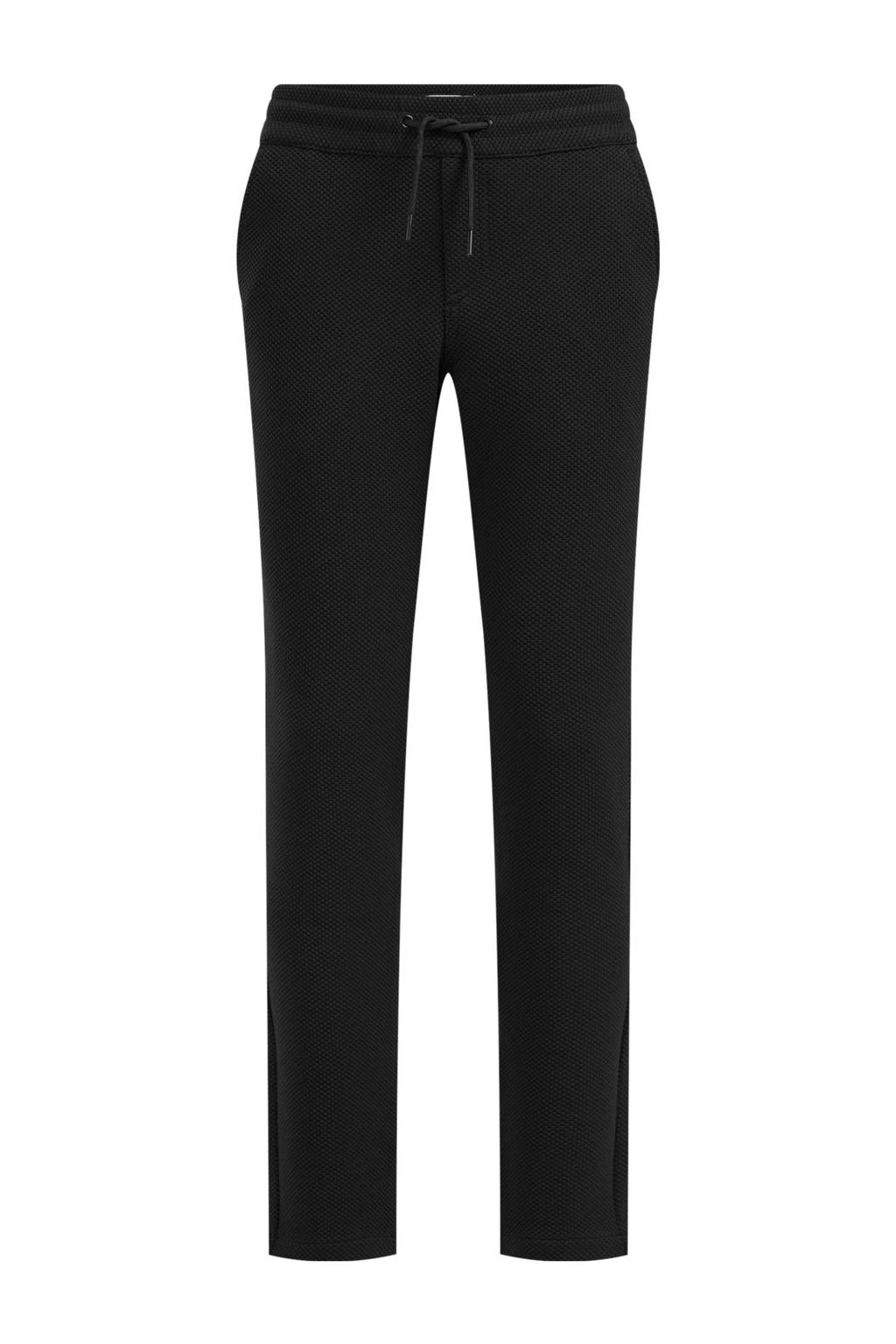 WE Fashion slim fit broek zwart