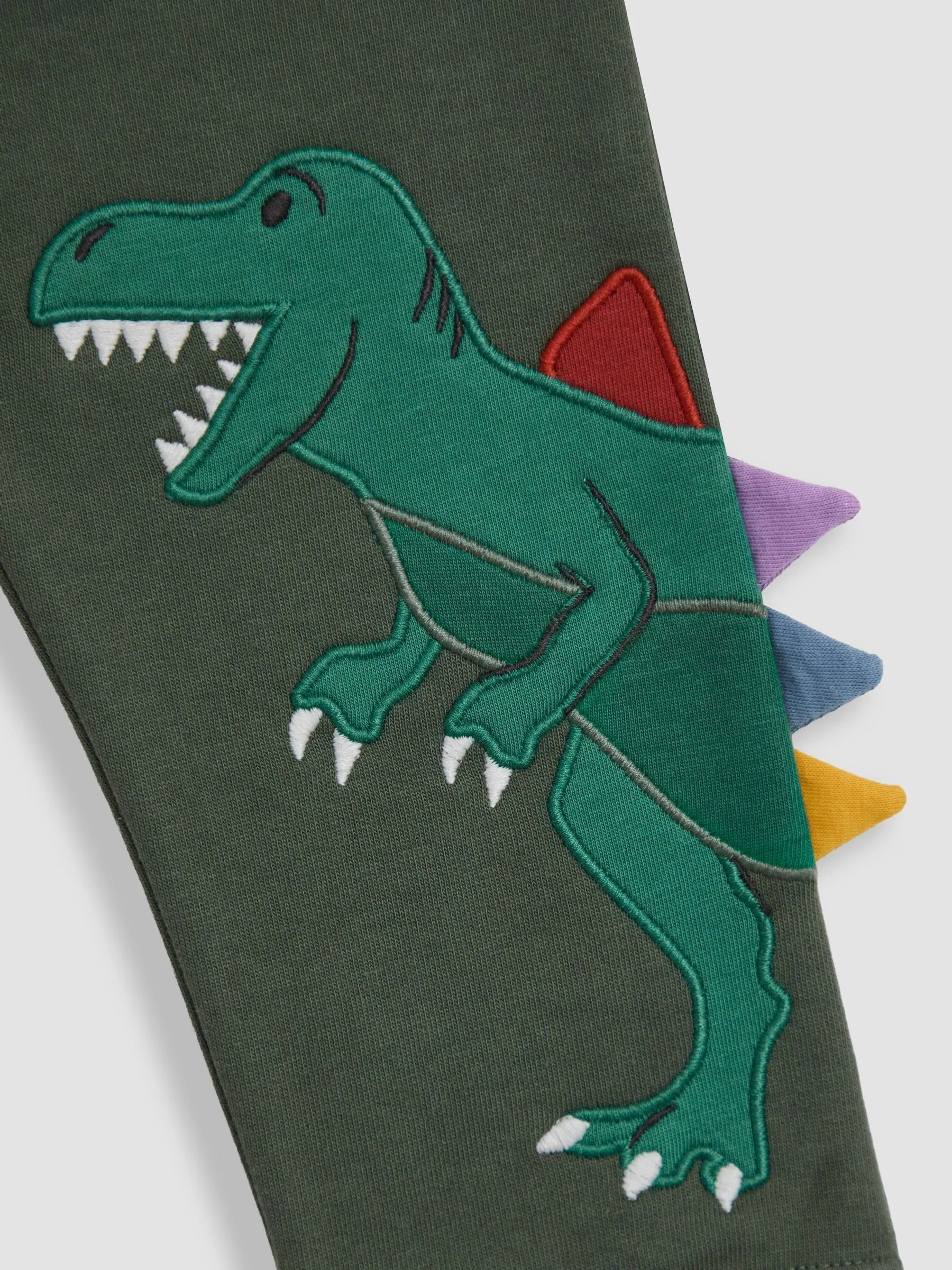Khaki Green Roar - JoJo Maman Bébé Appliqué Joggers