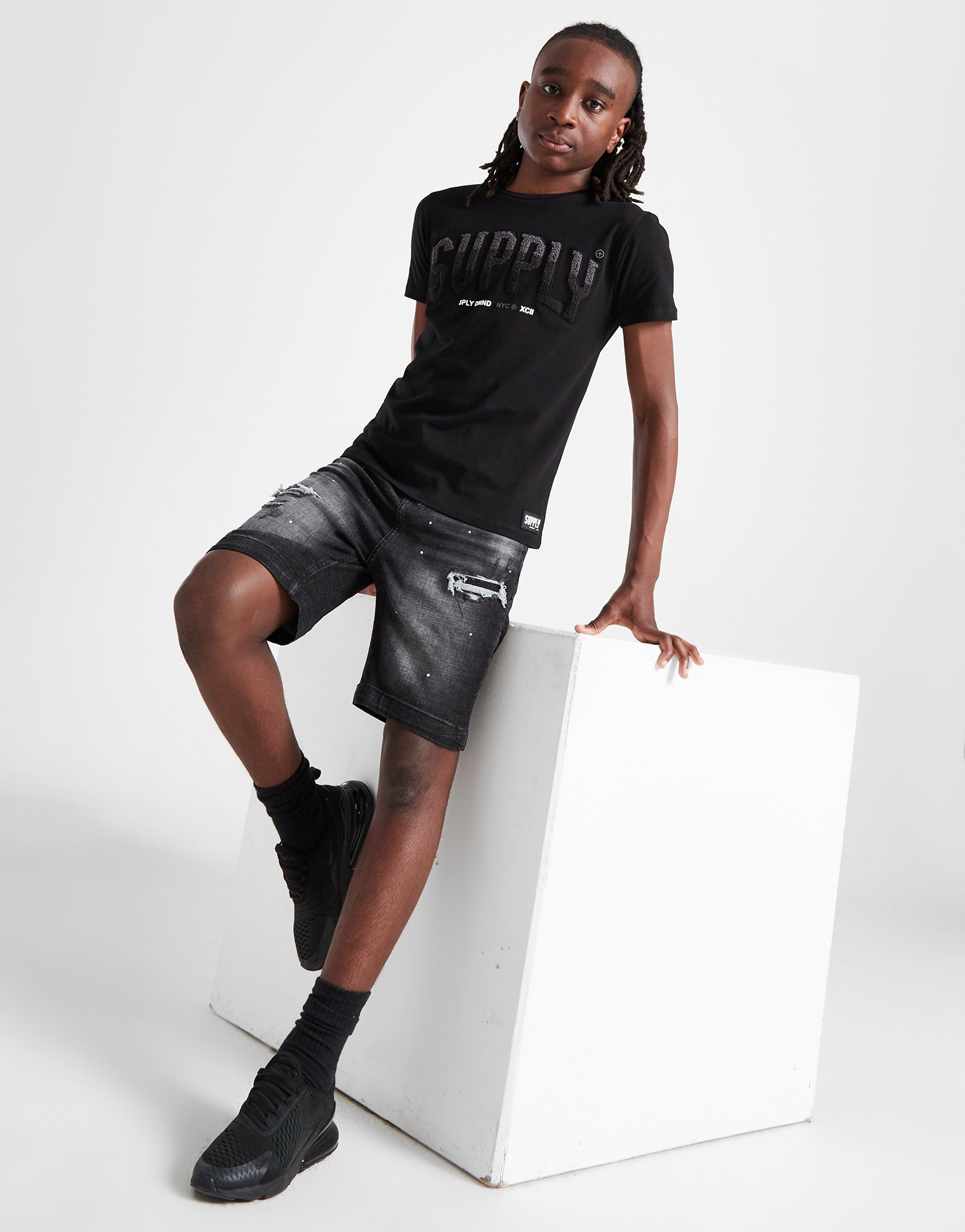 Supply & Demand Short en Jeans Raven Junior