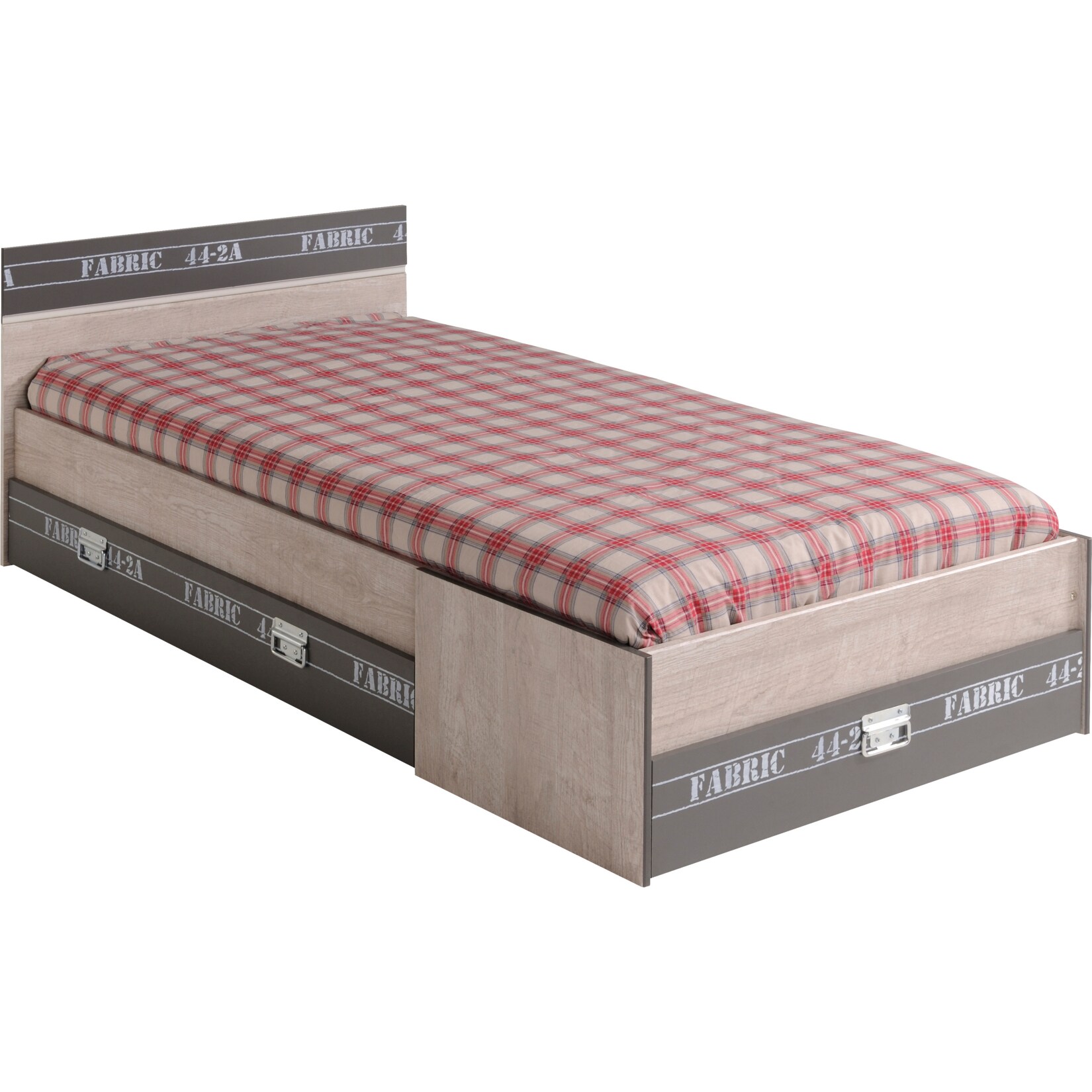 Parisot Einzelbett mit drei Schubkästen 