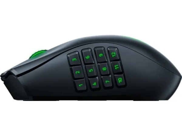 Razer Naga Pro - Mus - ergonomisk - højrehåndet - optisk - 20 knapper - trådløs - Bluetooth - Bluetooth USB adapter