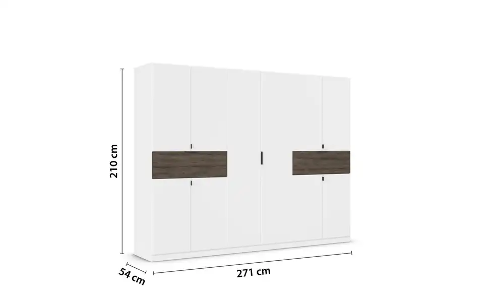 Drehtürenschrank 271 cm 10 Stück