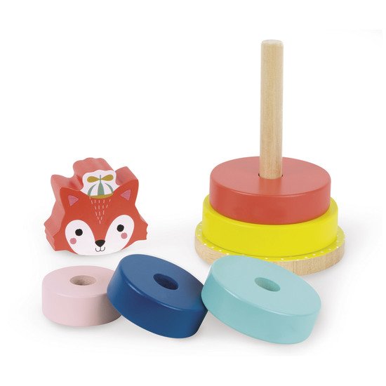 Empilable Renard - Baby Forest   Multicolore        de               Janod