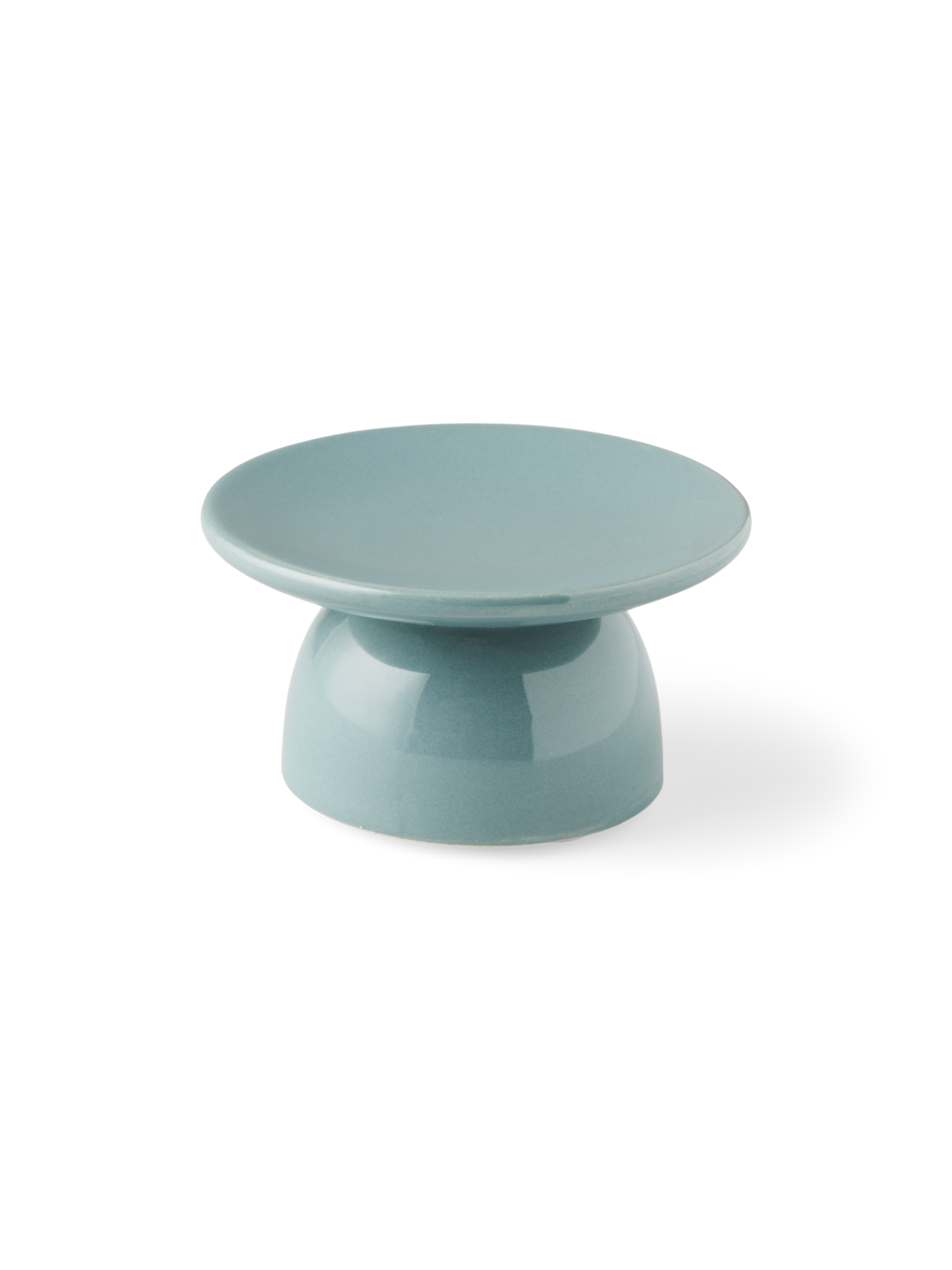 Lysestage | Keramik. 5 x 9,2 cm. | Sage Green