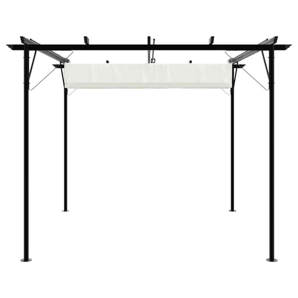 vidaXL - Pergola - Crème - Staal