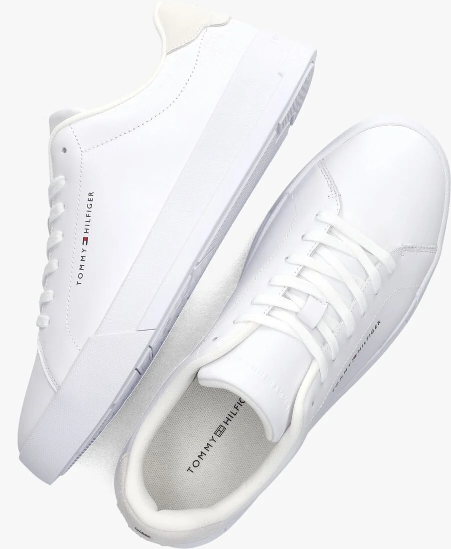 TOMMY HILFIGER witte tommy hilfiger lage sneakers tommy hilfiger court