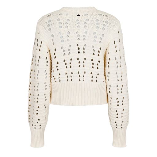 Neo Noir Bethie Knit Cardigan, Creme, 42