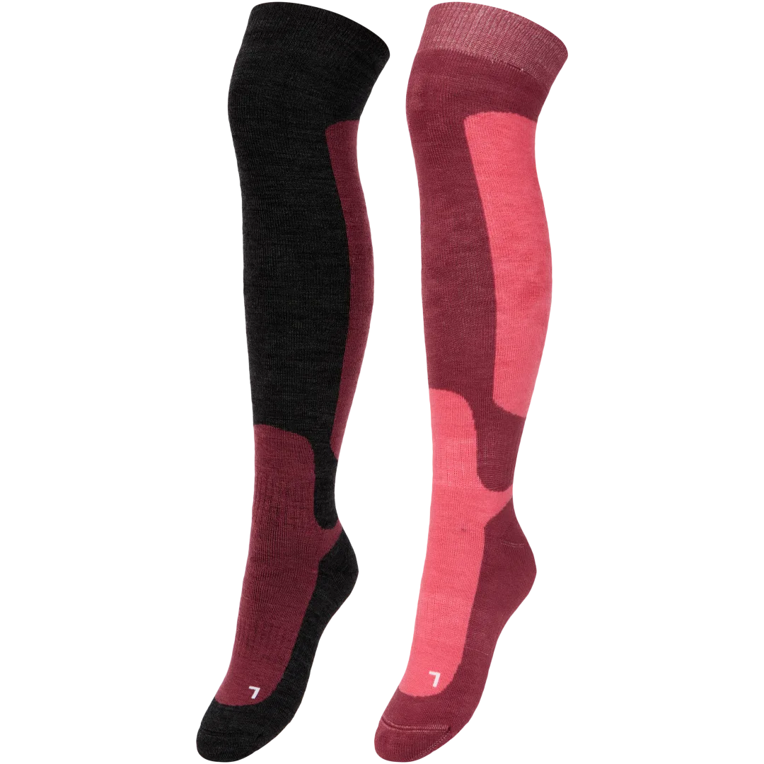 Skisokken Maten 35 - 42 | 2 stuks | diverse kleuren