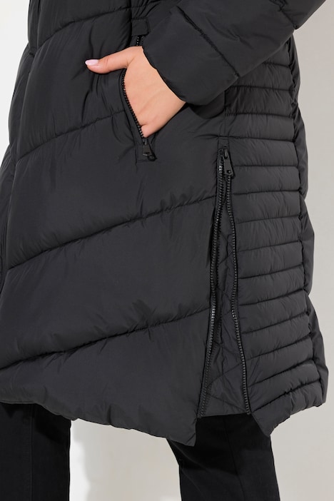 HYPRAR Steppmantel, wasserabweisend, Seiten-Zipper