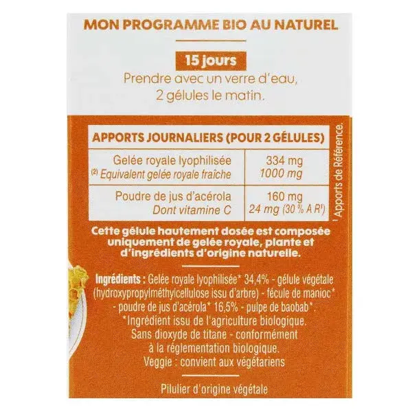 Cápsulas Fortificantes Orgânicas Biosens - 30 Cápsulas Vegetais