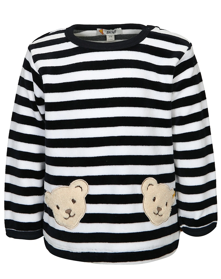 Nicki-Sweatshirt BASIC – ZWEI TEDDYS in dunkelblau