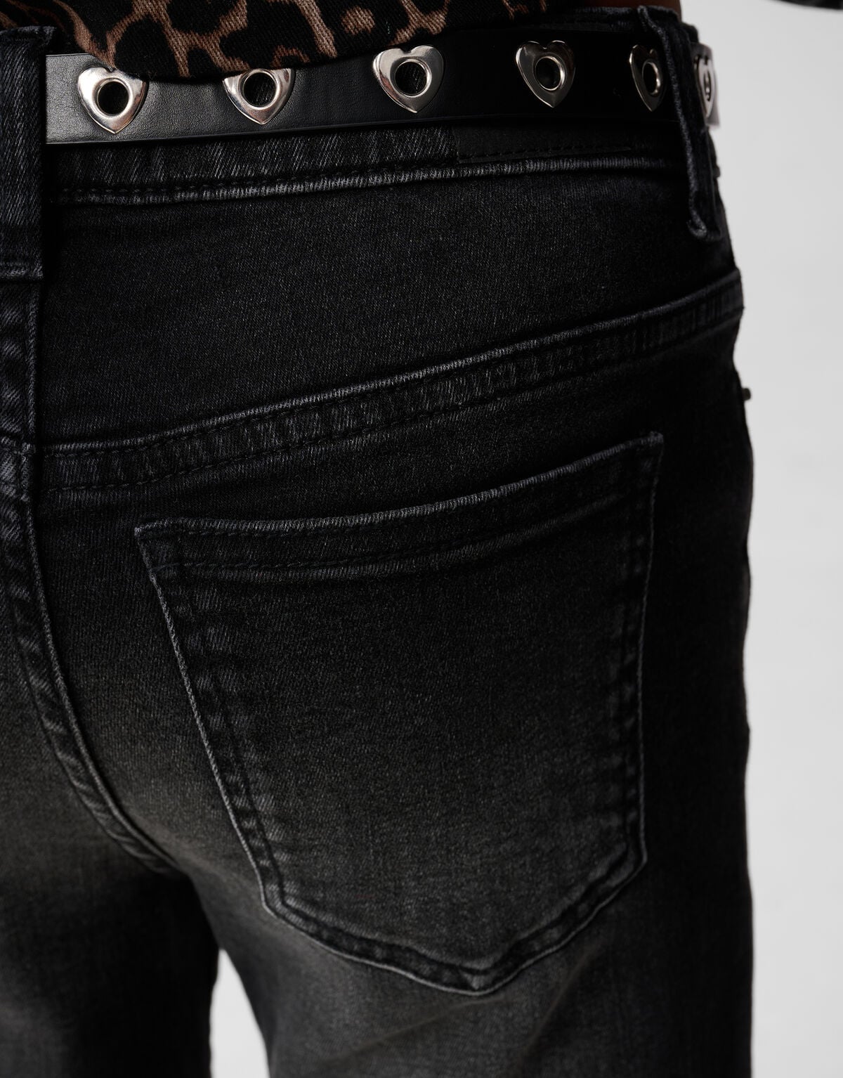 Flared Fit Jeans Zwart