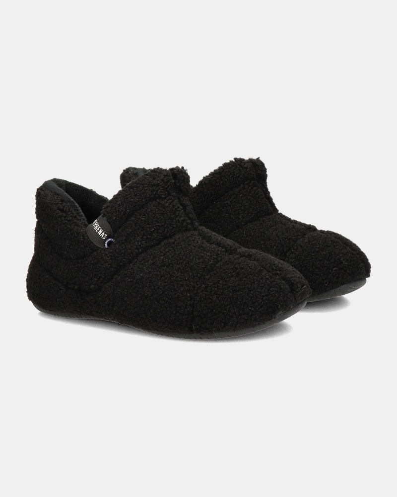 Verbenas Yeti Nairobi Pantoffels  - zwart