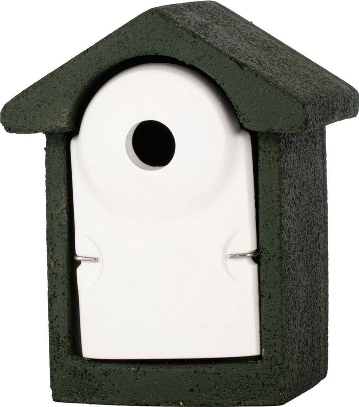 Nestkast houtbeton 32 mm groen/wit
