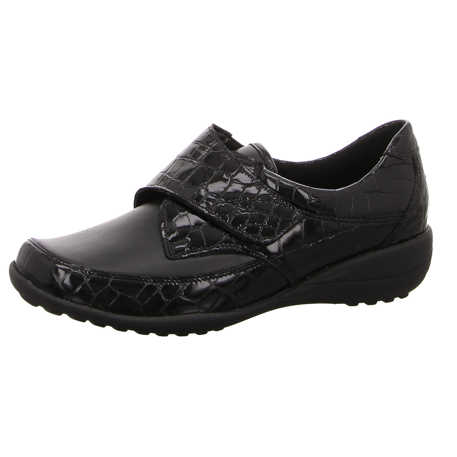 Waldläufer Halbschuh schwarz schwarz