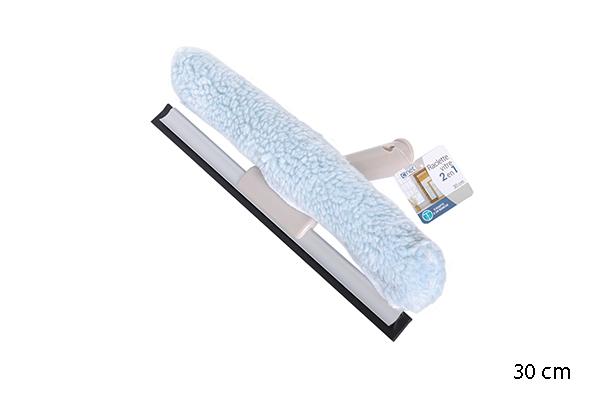 RACLETTE VITRES DOUBLE 30CM ADAPT MANCHE