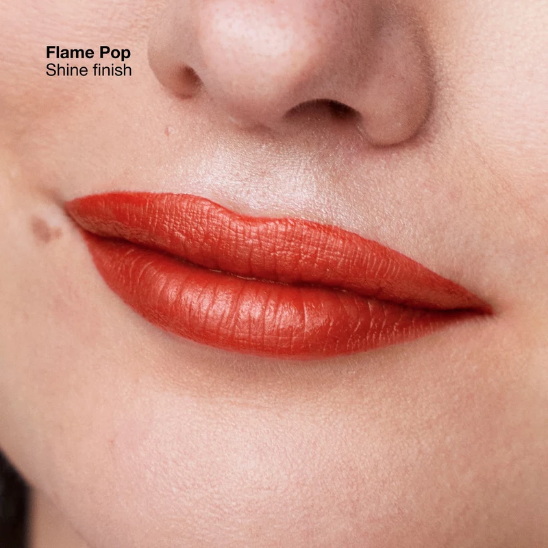 Clinique Pop Longwear Lipstick Shine 3,9 gr. - Flame Pop