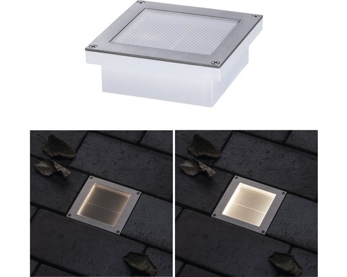 LED Sensor Solar Inbouw Grondspot IP67 0.7W 50 lm 3000K warm wit Aronwit HxBxD 36.5x100x100 mm