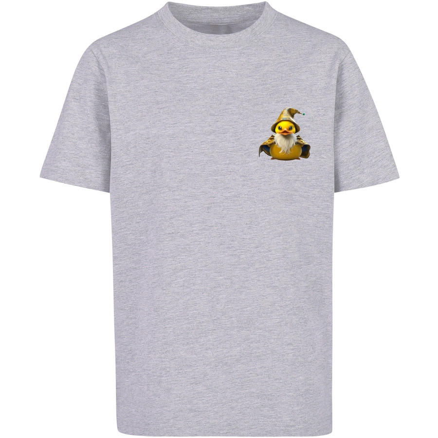 F4NT4STIC T-Shirt Rubber Duck Wizard TEE UNISEX heather grey