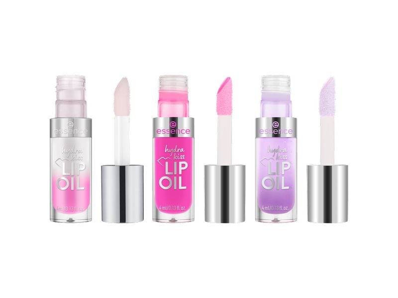 essence Lip Booster Hydra kiss Lip Oil trio Community Editi Lippenöl-Trio verleiht den Lippen einen geschmeidigen Glanz