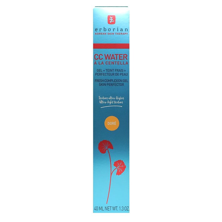 CC Water Centella gel teint frais perfecteur de peau teinte dorée 40ml