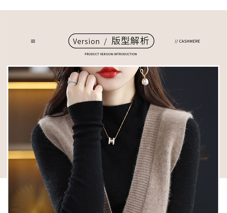 Gistinty - V-hals effen vest