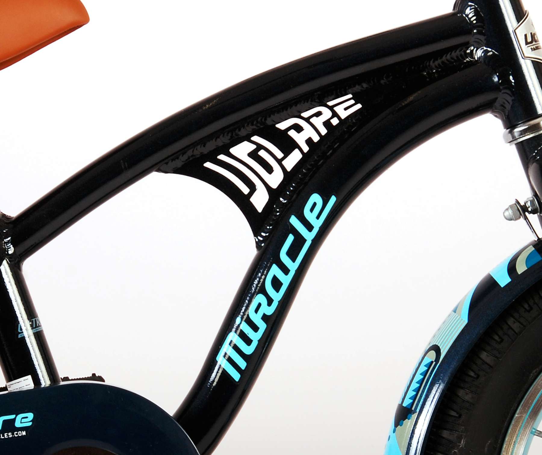 TPFSports Miracle Cruiser Kinderfahrrad - Jungen - 14 Zoll - Rücktritt + Handbremse - Mattschwarz