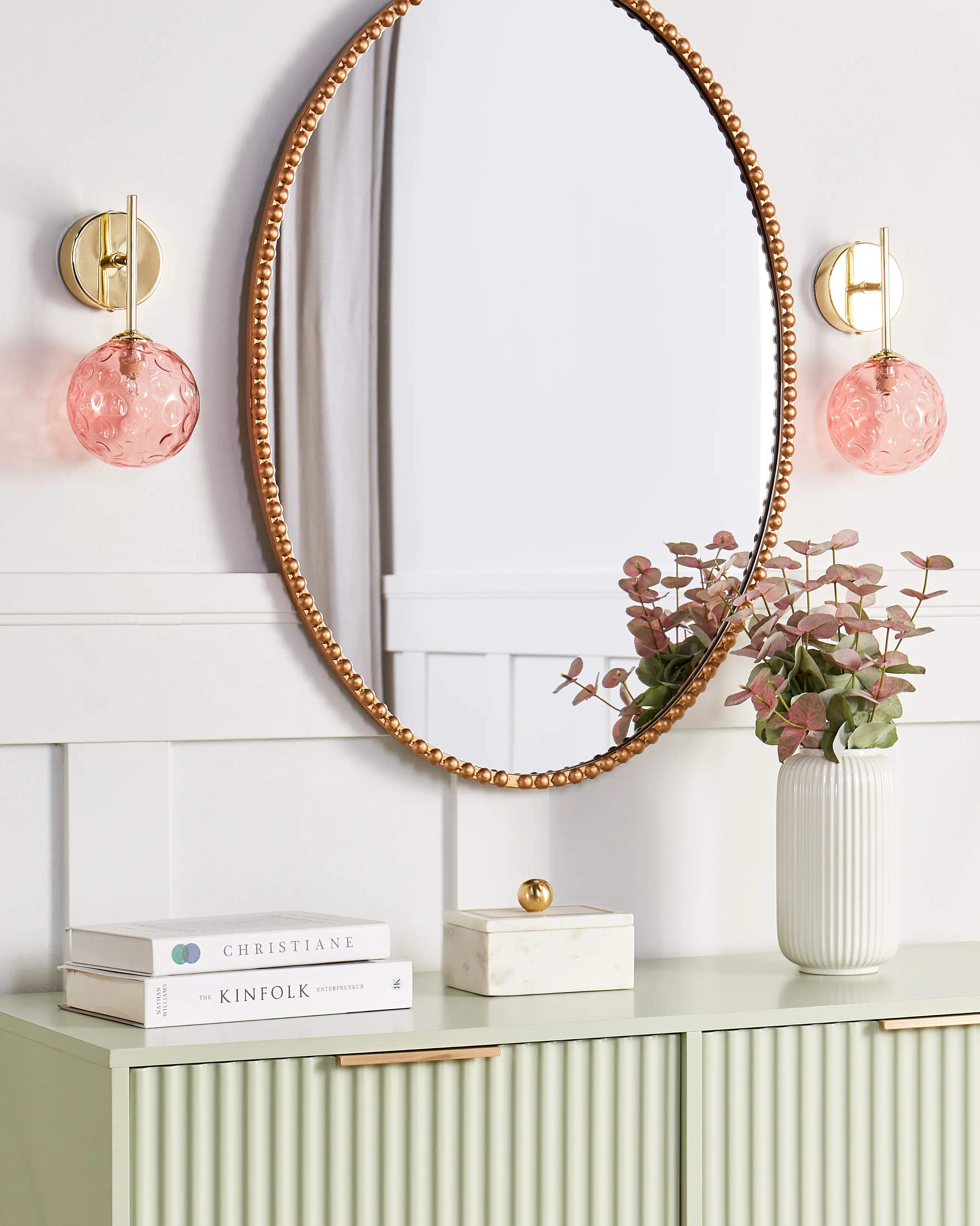Set van 2 wandlampen ANADYR Glas Roze