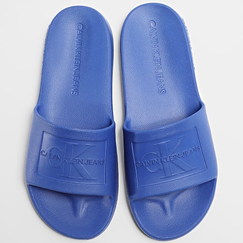 Claquettes Femme Slide Monogram Debossed 0060 Rich Navy