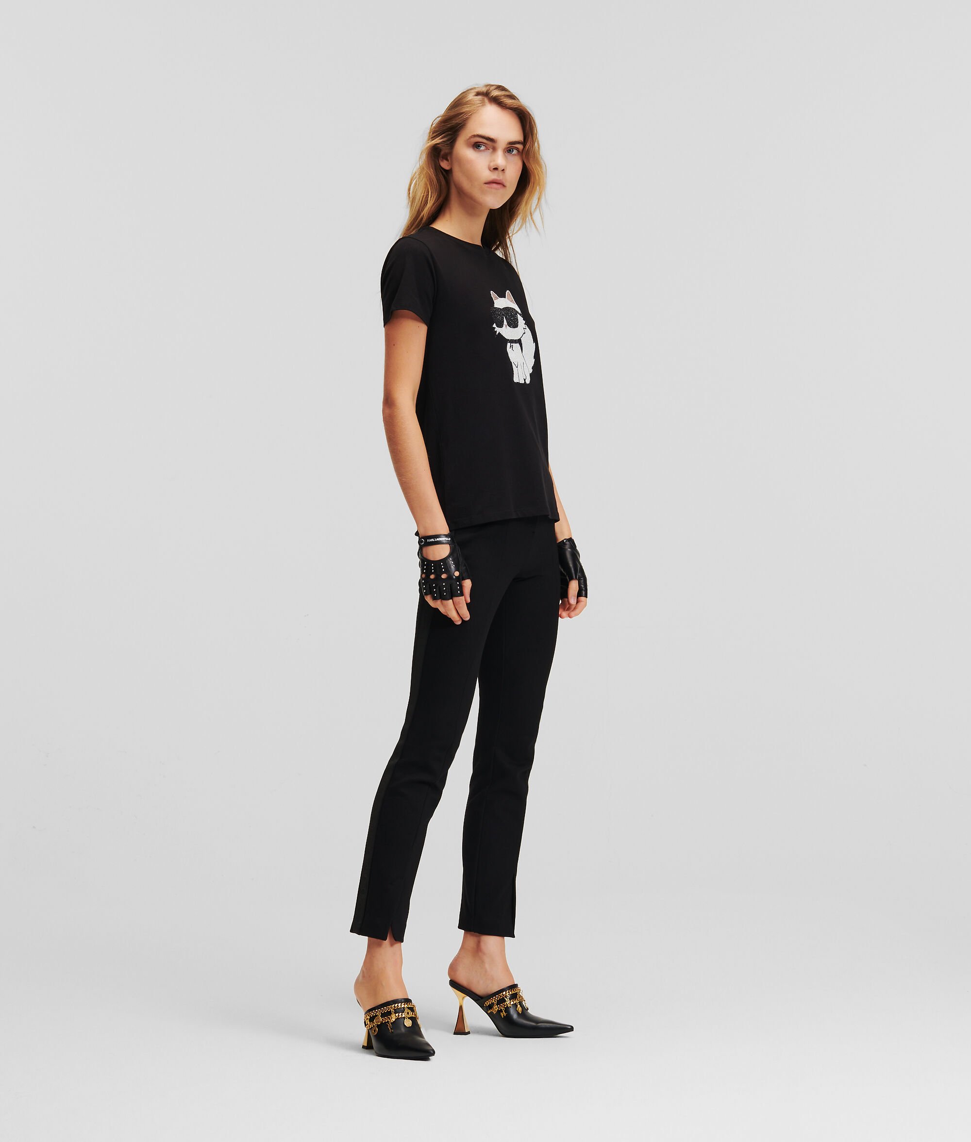T-SHIRT K/IKONIK CHOUPETTE EN STRASS