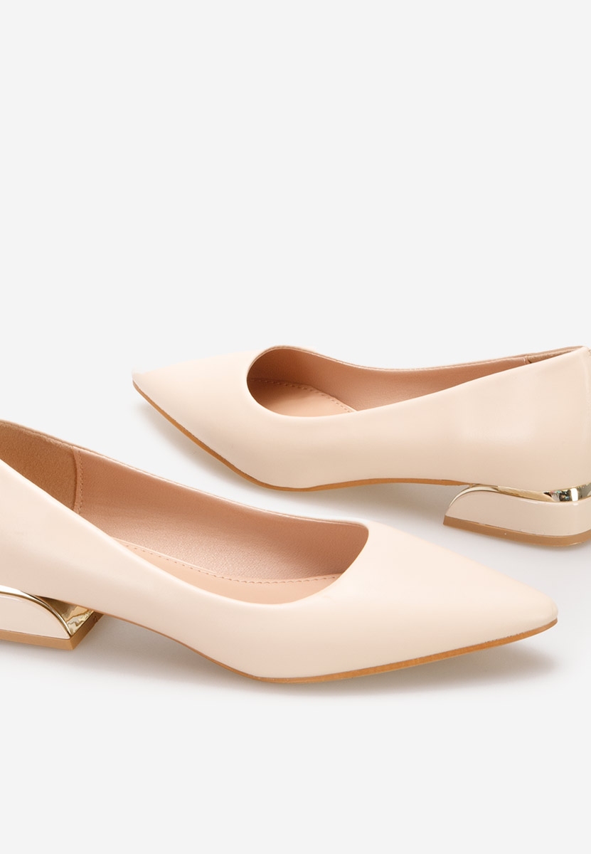 Chaussures à petit talon beige Bertesa V2