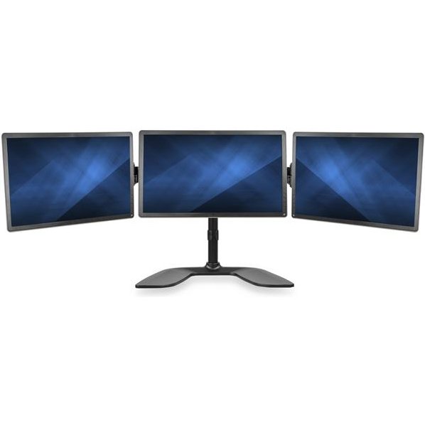 StarTech.com Support de bureau articulé pour trois écrans en acier robuste et aluminium